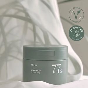 ANUA Heartleaf 77 Toner Pad 70 Sheets, PHA Dead Skin Care Low pH Daily Toner Pad